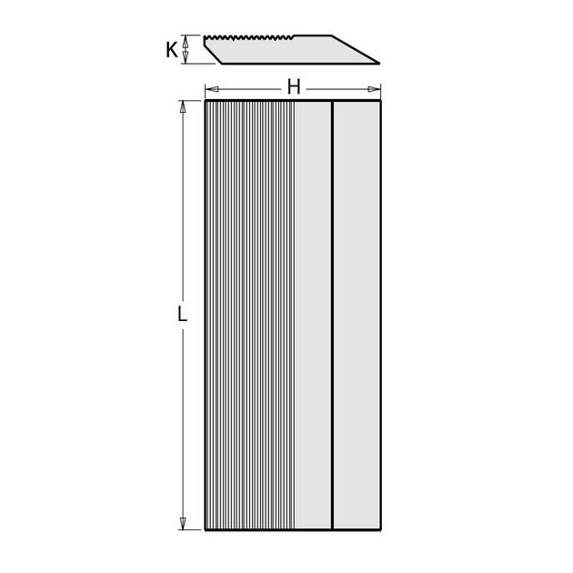 Нож рифленый HSS 650x50x8 мм CMT (HR1.650.508), фото  | SNABZHENIE.com.ua