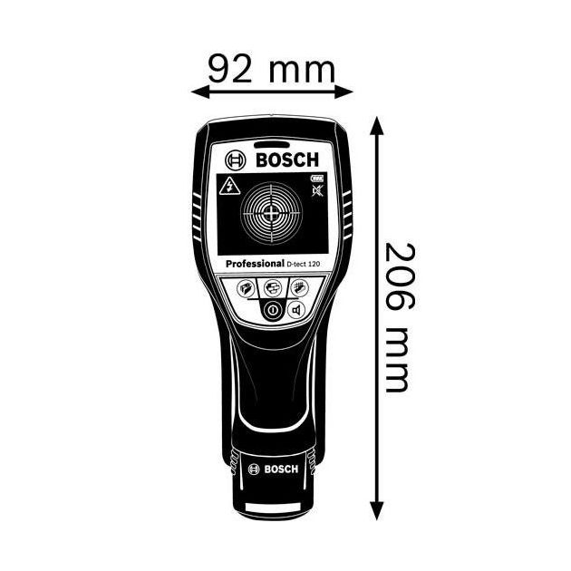 Детектор прихованої проводки та металу Wallscanner D-tect 120 + вкладка під L-Boxx BOSCH (0601081300), фото , зображення 2 | SNABZHENIE.com.ua