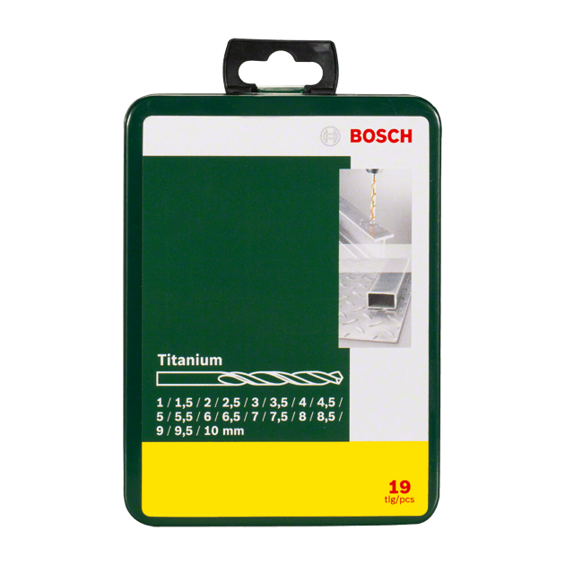 Набір свердел по металу HSS-TiN 19 шт D1-10 BOSCH (2607019437), фото , зображення 8 | SNABZHENIE.com.ua Набір свердел по металу HSS-TiN 19 шт D1-10 BOSCH (2607019437), фото , зображення 8 | SNABZHENIE.com.ua