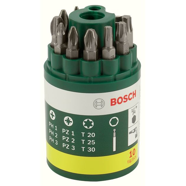 Набор бит PH/PZ/T 25 мм + держатель, 9 шт, BOSCH (2607019452), фото  | SNABZHENIE.com.ua