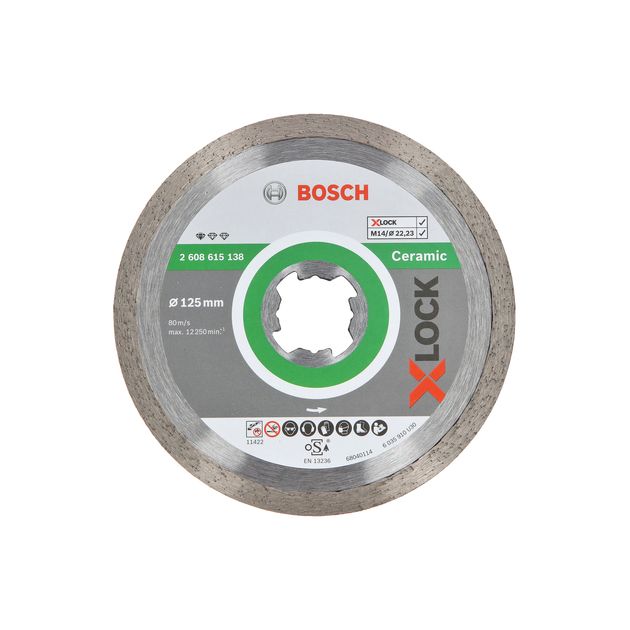 Алмазный диск для керамики 125 x 22,23 x 1,6 мм X-LOCK BOSCH, фото  | SNABZHENIE.com.ua