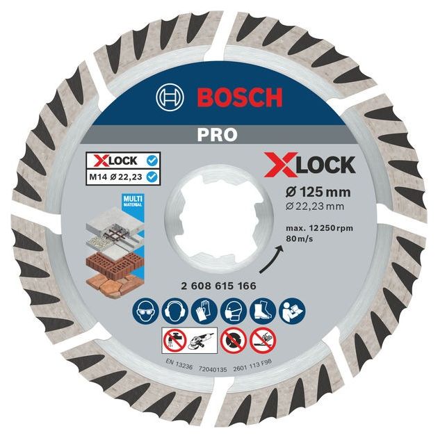 Диск алмазный универсальный 125 мм X-LOCK BOSCH (2608615166), фото  | SNABZHENIE.com.ua
