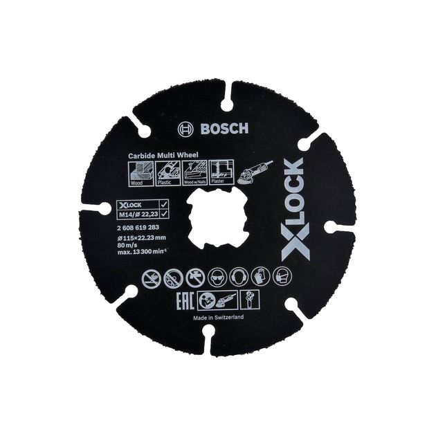Отрезной круг по дереву для УШМ 115 мм X-LOCK BOSCH 2608619283, фото  | SNABZHENIE.com.ua