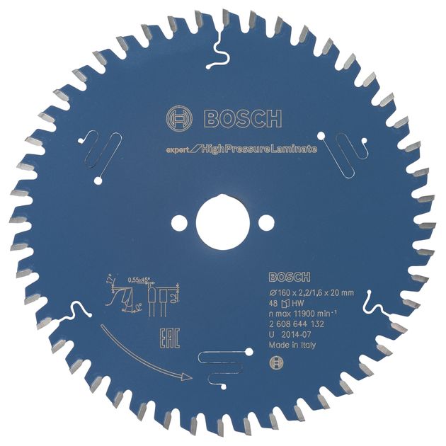 Пильный диск BOSCH Expert for HPLam 160x20x2.2/1.6 48T (2608644132), фото  | SNABZHENIE.com.ua