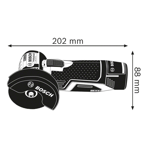 Акумуляторна кутова шліфмашина GWS 12V-76 Professional BOSCH (06019F2000), фото , зображення 5 | SNABZHENIE.com.ua