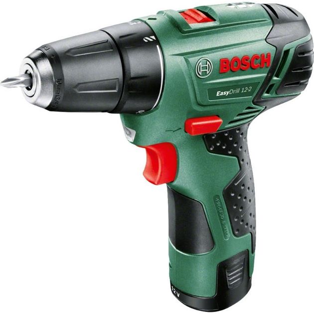 Дрель-шуруповерт Li-Ion 12 В EasyDrill 12-2 (2 акк) BOSCH, фото , изображение 2 | SNABZHENIE.com.ua