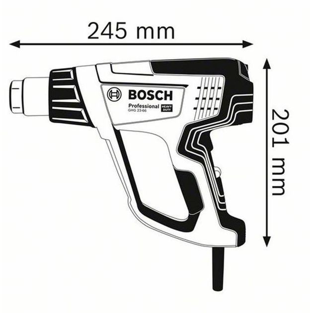 Фен технический BOSCH GHG 23-66 Extended (06012A6301), фото , изображение 3 | SNABZHENIE.com.ua Фен технический BOSCH GHG 23-66 Extended (06012A6301), фото , изображение 3 | SNABZHENIE.com.ua