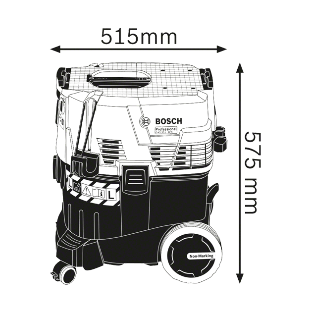 Пылесос BOSCH GAS 35 L AFC (06019C3200), фото , изображение 3 | SNABZHENIE.com.ua Пылесос BOSCH GAS 35 L AFC (06019C3200), фото , изображение 3 | SNABZHENIE.com.ua