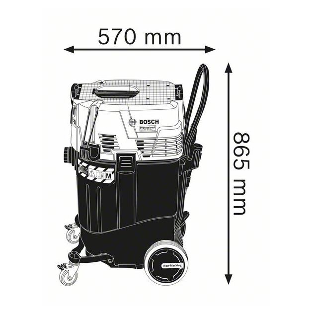 Пылесос Bosch GAS 55 M AFC (06019C3300), фото , изображение 2 | SNABZHENIE.com.ua Пылесос Bosch GAS 55 M AFC (06019C3300), фото , изображение 2 | SNABZHENIE.com.ua