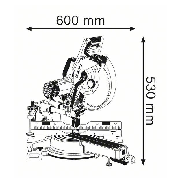 Торцовочная пила BOSCH GCM 12 SDE (0601B23100), фото , изображение 5 | SNABZHENIE.com.ua Торцовочная пила BOSCH GCM 12 SDE (0601B23100), фото , изображение 5 | SNABZHENIE.com.ua