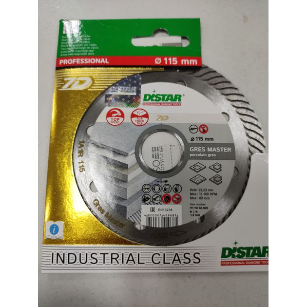 Диск алмазний DISTAR 115 x 1,4/1,0 x 10 x 22,23 Gres Master (11115160009), фото , зображення 11 | SNABZHENIE.com.ua Диск алмазний DISTAR 115 x 1,4/1,0 x 10 x 22,23 Gres Master (11115160009), фото , зображення 11 | SNABZHENIE.com.ua