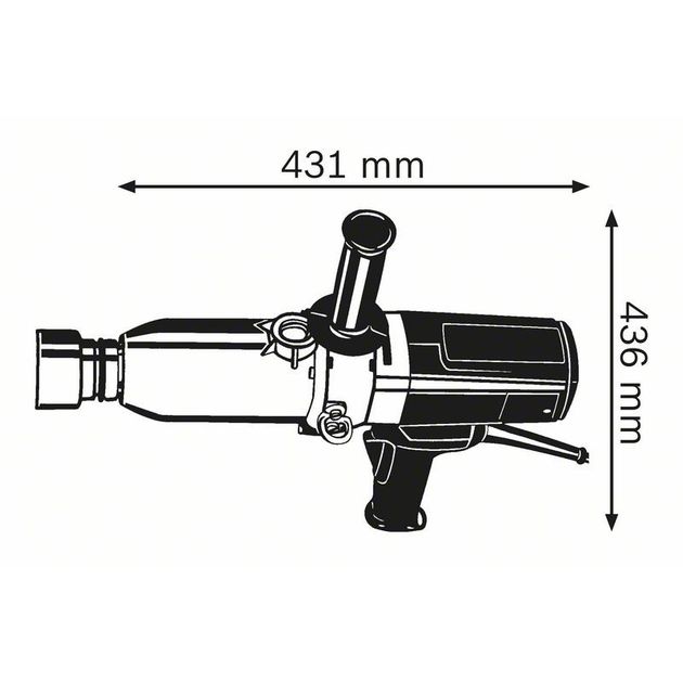 Импульсный гайковерт GDS 30 BOSCH (0601435108), фото , изображение 2 | SNABZHENIE.com.ua