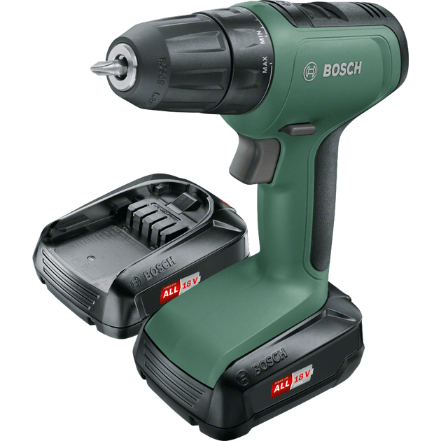 Дрель-шуруповерт Li-Ion 18 В UniversalDrill18 (2 акк), кейс BOSCH, фото  | SNABZHENIE.com.ua