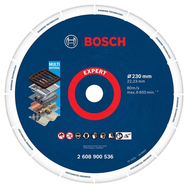 Алмазний круг по металу, 230 x 22,23 мм BOSCH (2608900536), фото  | SNABZHENIE.com.ua