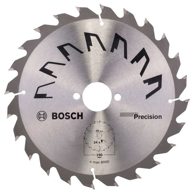 Пильний диск PRECISION 190 x 30 мм, 24 зубці BOSCH (2609256869), фото  | SNABZHENIE.com.ua