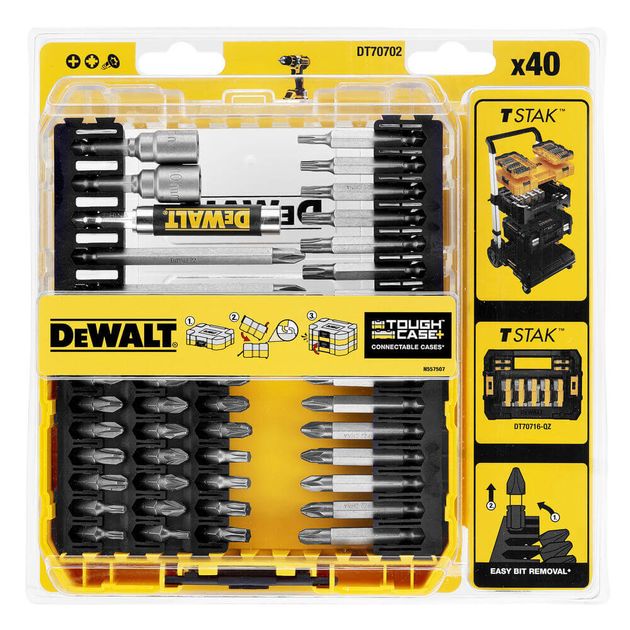 Набор бит и насадок DeWALT DT70702, фото  | SNABZHENIE.com.ua