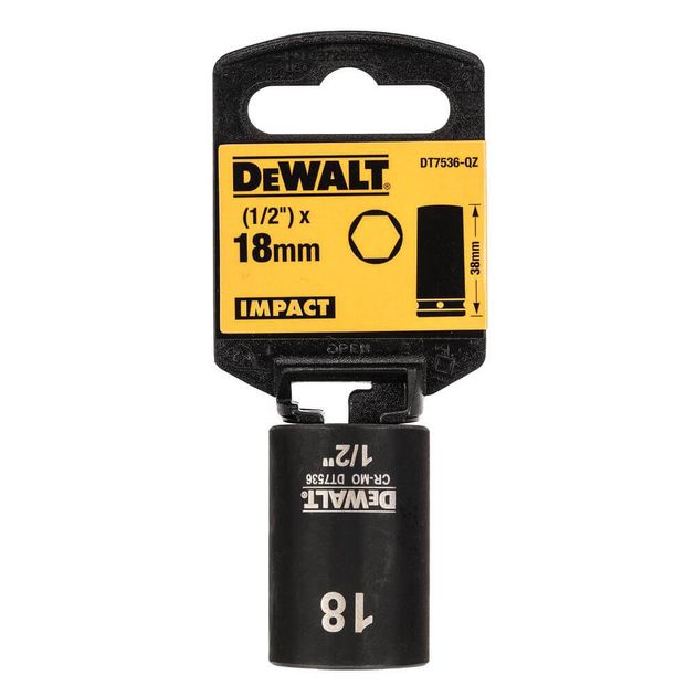 Головка торцева ударна коротка IMPACT DeWALT DT7536, фото , зображення 2 | SNABZHENIE.com.ua