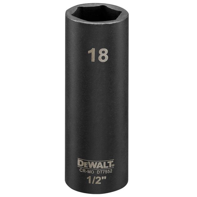 Головка торцевая ударная длинная DeWALT DT7552 1/2" 12 мм, фото  | SNABZHENIE.com.ua