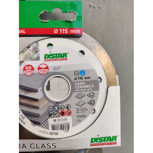 Диск алмазный отрезной DISTAR Hard ceramics 115 мм 22,23 мм, фото , изображение 8 | SNABZHENIE.com.ua