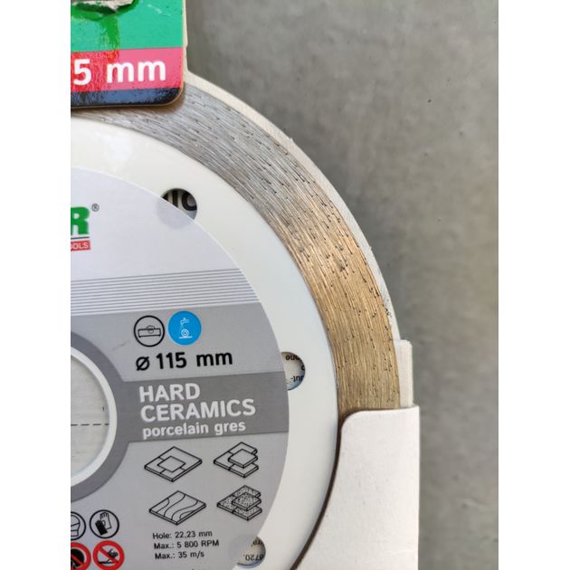 Диск алмазный отрезной DISTAR Hard ceramics 115 мм 22,23 мм, фото , изображение 3 | SNABZHENIE.com.ua