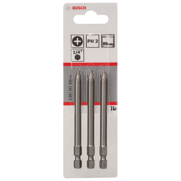 Бита PH2 x 90 мм, Extra Hart, 3 шт. BOSCH, фото , изображение 3 | SNABZHENIE.com.ua Бита PH2 x 90 мм, Extra Hart, 3 шт. BOSCH, фото , изображение 3 | SNABZHENIE.com.ua