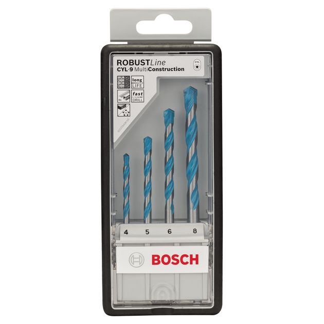 Набор сверл BOSCH CYL-9 Multi Construction, 4 шт. (2607010521), фото , изображение 3 | SNABZHENIE.com.ua