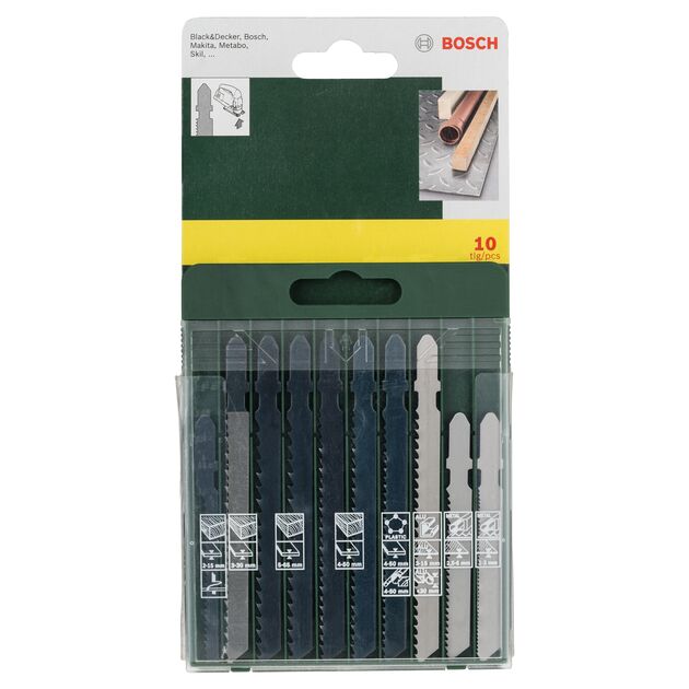 Полотно для лобзика BOSCH Promoline, 10 шт (2607019461), фото , изображение 2 | SNABZHENIE.com.ua Полотно для лобзика BOSCH Promoline, 10 шт (2607019461), фото , изображение 2 | SNABZHENIE.com.ua
