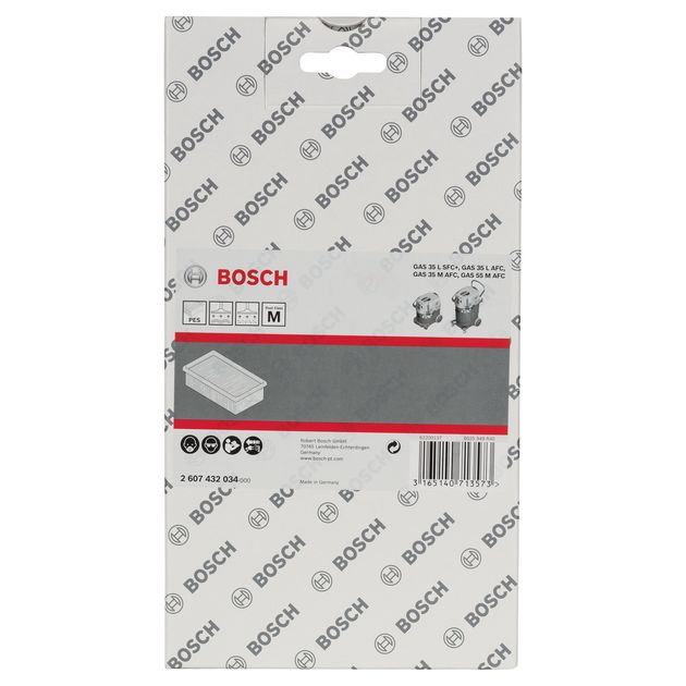 Фільтр складчатий PES для сухого та вологого пилу BOSCH (2607432034), фото , зображення 3 | SNABZHENIE.com.ua Фільтр складчатий PES для сухого та вологого пилу BOSCH (2607432034), фото , зображення 3 | SNABZHENIE.com.ua