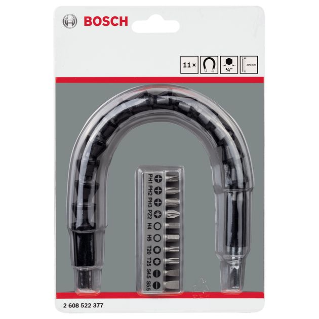 Удлинитель гибкий 300 мм + 10 бит BOSCH (2608522377), фото , изображение 3 | SNABZHENIE.com.ua Удлинитель гибкий 300 мм + 10 бит BOSCH (2608522377), фото , изображение 3 | SNABZHENIE.com.ua