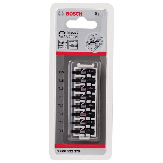 Ударная бита T15 x 25 мм, 8 шт, BOSCH (2608522379), фото , изображение 3 | SNABZHENIE.com.ua Ударная бита T15 x 25 мм, 8 шт, BOSCH (2608522379), фото , изображение 3 | SNABZHENIE.com.ua