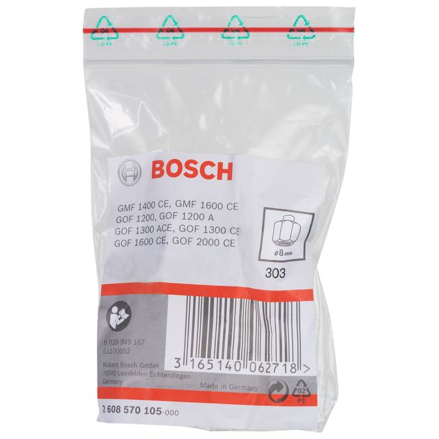 Цанговый патрон 8 мм BOSCH (2608570105), фото , изображение 2 | SNABZHENIE.com.ua