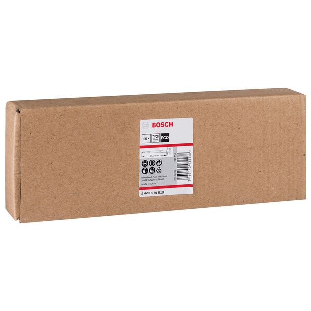 Зубило плоское 20x250 мм, ECO SDS-plus, 10 шт, BOSCH, фото , изображение 4 | SNABZHENIE.com.ua