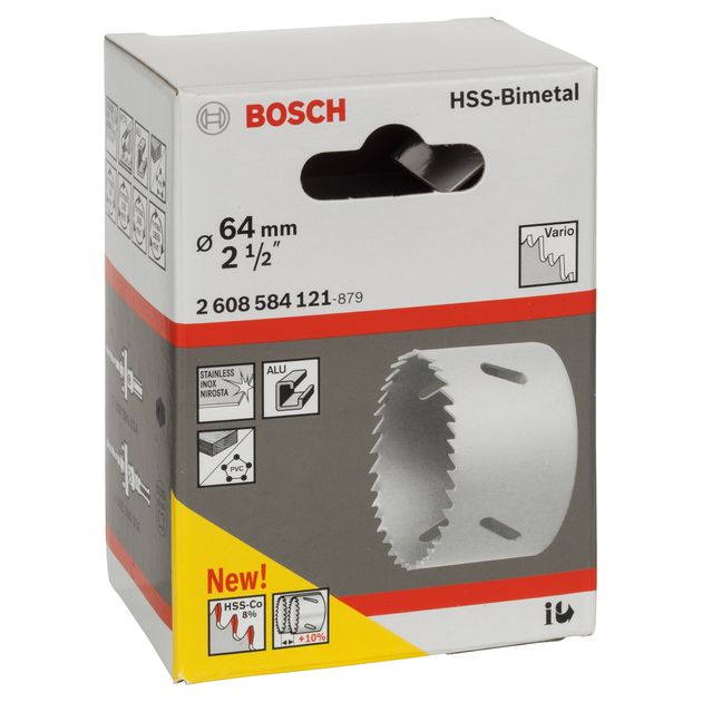 Коронка 64 мм по дереву і металу STANDARD BOSCH (2608584121), фото , зображення 2 | SNABZHENIE.com.ua Коронка 64 мм по дереву і металу STANDARD BOSCH (2608584121), фото , зображення 2 | SNABZHENIE.com.ua