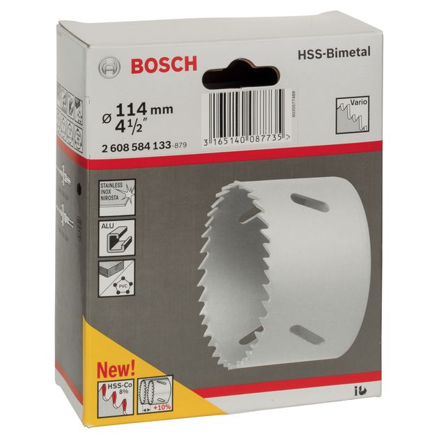 Коронка 114 мм по дереву и металлу BOSCH STANDARD (2608584133), фото , изображение 2 | SNABZHENIE.com.ua