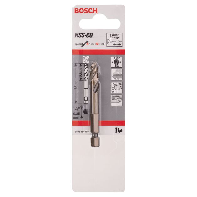 Центрирующее сверло HSS-CO для листового металла BOSCH, фото , изображение 4 | SNABZHENIE.com.ua Центрирующее сверло HSS-CO для листового металла BOSCH, фото , изображение 4 | SNABZHENIE.com.ua