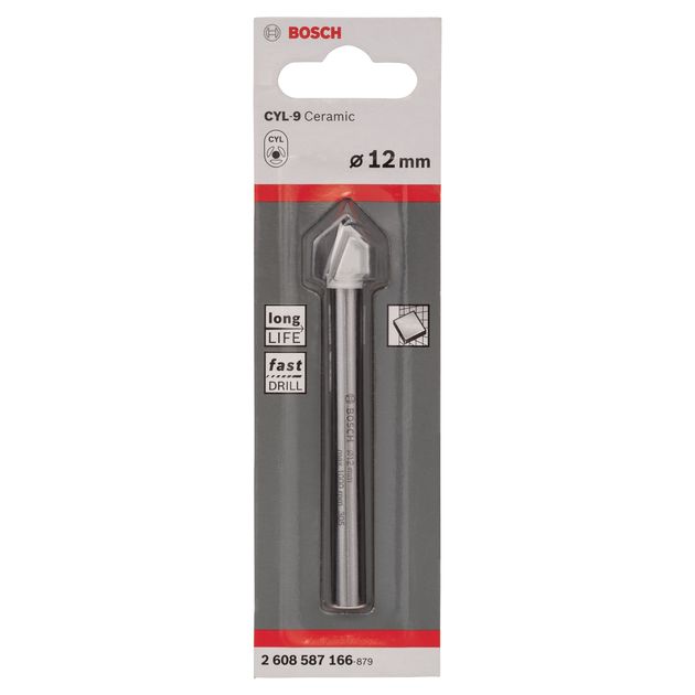 Сверло 12х90 мм для керамической плитки BOSCH CYL-9 (2608587166), фото , изображение 3 | SNABZHENIE.com.ua