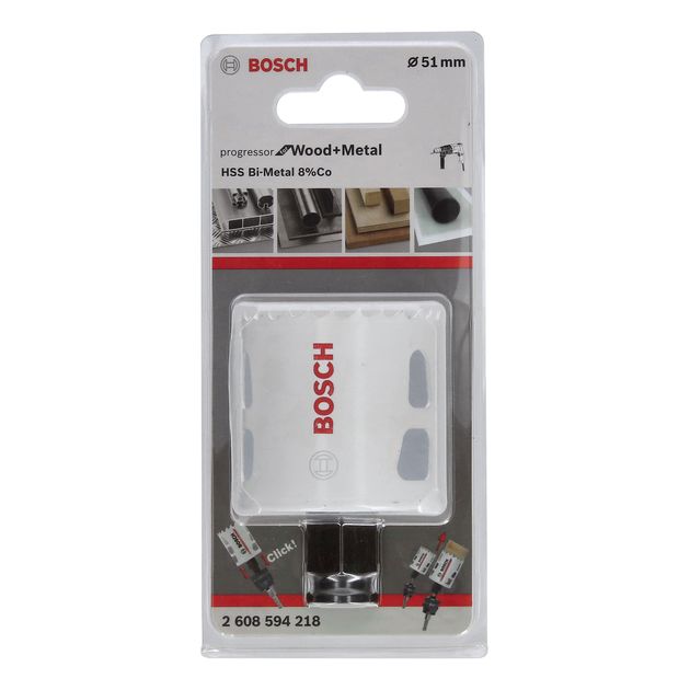 Коронка 51 мм по дереву і металу PROGRESSOR NEW BOSCH (2608594218), фото , зображення 2 | SNABZHENIE.com.ua Коронка 51 мм по дереву і металу PROGRESSOR NEW BOSCH (2608594218), фото , зображення 2 | SNABZHENIE.com.ua