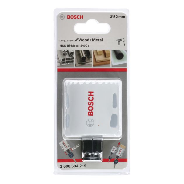 Коронка 52 мм по дереву та металу PROGRESSOR NEW BOSCH (2608594219), фото , зображення 3 | SNABZHENIE.com.ua Коронка 52 мм по дереву та металу PROGRESSOR NEW BOSCH (2608594219), фото , зображення 3 | SNABZHENIE.com.ua