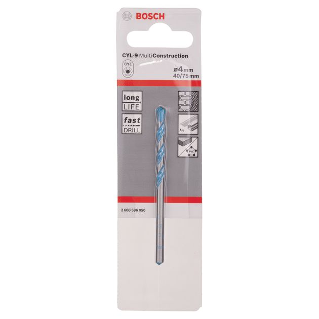 Универсальное сверло 4 x 75 мм BOSCH CYL-9 Multi Construction, фото , изображение 5 | SNABZHENIE.com.ua