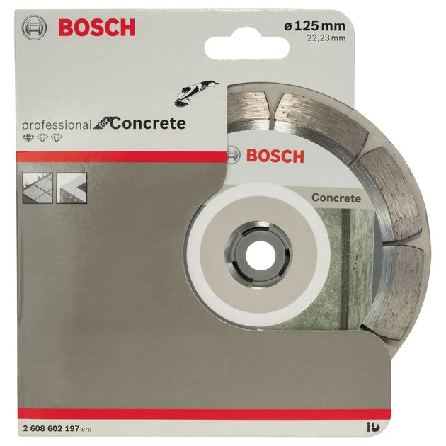 Алмазний відрізний круг 125 x 22,23 мм для обробки бетону Standard for Concrete BOSCH (2608602197), фото , зображення 3 | SNABZHENIE.com.ua