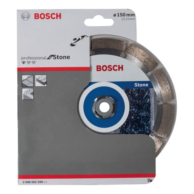 Алмазний відрізний круг 150 x 22,23 мм для граніту, природного каменю Standard for Stone BOSCH (2608602599), фото , зображення 3 | SNABZHENIE.com.ua Алмазний відрізний круг 150 x 22,23 мм для граніту, природного каменю Standard for Stone BOSCH (2608602599), фото , зображення 3 | SNABZHENIE.com.ua