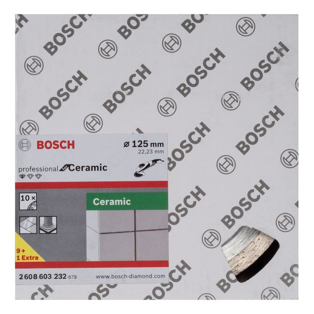 Алмазний відрізний круг 125 x 22,23 мм, Standard for Ceramic, 10 шт, BOSCH (2608603232), фото , зображення 4 | SNABZHENIE.com.ua Алмазний відрізний круг 125 x 22,23 мм, Standard for Ceramic, 10 шт, BOSCH (2608603232), фото , зображення 4 | SNABZHENIE.com.ua