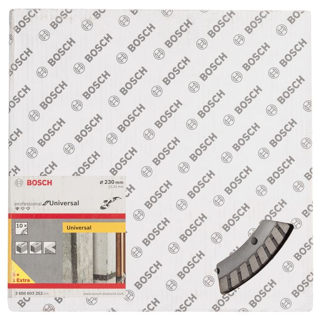 Алмазний відрізний круг 230 x 22,23 мм, Standard for Universal Turbo, 10 шт, BOSCH (2608603252), фото , зображення 4 | SNABZHENIE.com.ua Алмазний відрізний круг 230 x 22,23 мм, Standard for Universal Turbo, 10 шт, BOSCH (2608603252), фото , зображення 4 | SNABZHENIE.com.ua