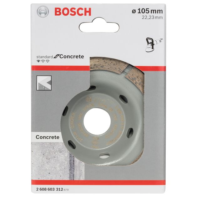 Шлифкруг алмазный чашечный 105 мм по бетону BOSCH Standard, фото , изображение 3 | SNABZHENIE.com.ua Шлифкруг алмазный чашечный 105 мм по бетону BOSCH Standard, фото , изображение 3 | SNABZHENIE.com.ua