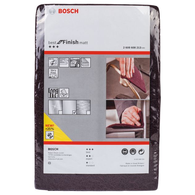 Шлифлист 152x229 мм, Very Fine AlOx, 20 шт, BOSCH (2608608213), фото , изображение 3 | SNABZHENIE.com.ua