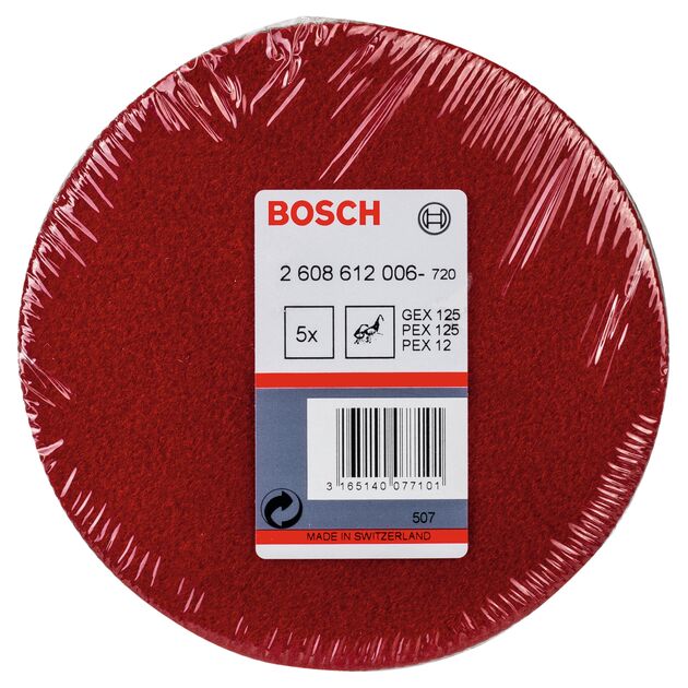 Войлочный круг мягкий 128 мм, 5 шт, BOSCH (2608612006), фото , изображение 3 | SNABZHENIE.com.ua