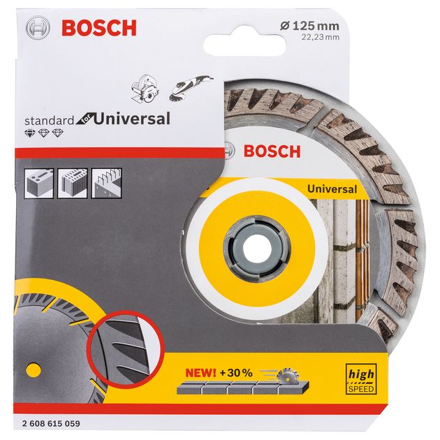 Алмазний відрізний круг 125 x 22,23 мм, Standard for Universal BOSCH (2608615059), фото , зображення 4 | SNABZHENIE.com.ua Алмазний відрізний круг 125 x 22,23 мм, Standard for Universal BOSCH (2608615059), фото , зображення 4 | SNABZHENIE.com.ua