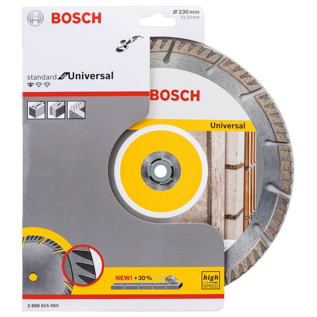 Алмазний отрезний круг 230 x 22,23 мм, Standard for Universal BOSCH (2608615065), фото , зображення 3 | SNABZHENIE.com.ua Алмазний отрезний круг 230 x 22,23 мм, Standard for Universal BOSCH (2608615065), фото , зображення 3 | SNABZHENIE.com.ua