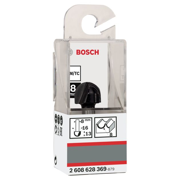 Фреза галтельная 16x12,4x45 мм, хвостовик 8 мм BOSCH (2608628369), фото , изображение 3 | SNABZHENIE.com.ua Фреза галтельная 16x12,4x45 мм, хвостовик 8 мм BOSCH (2608628369), фото , изображение 3 | SNABZHENIE.com.ua