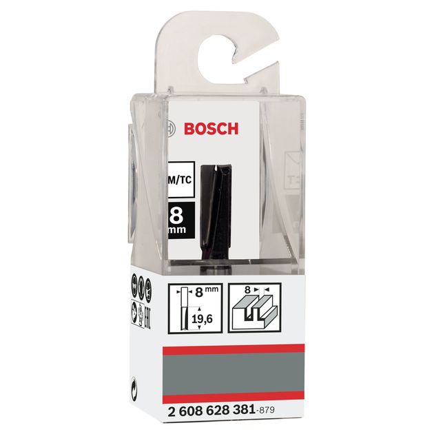 Фреза пазовая 8x20x51 мм, хвостовик 8 мм BOSCH (2608628381), фото , изображение 2 | SNABZHENIE.com.ua